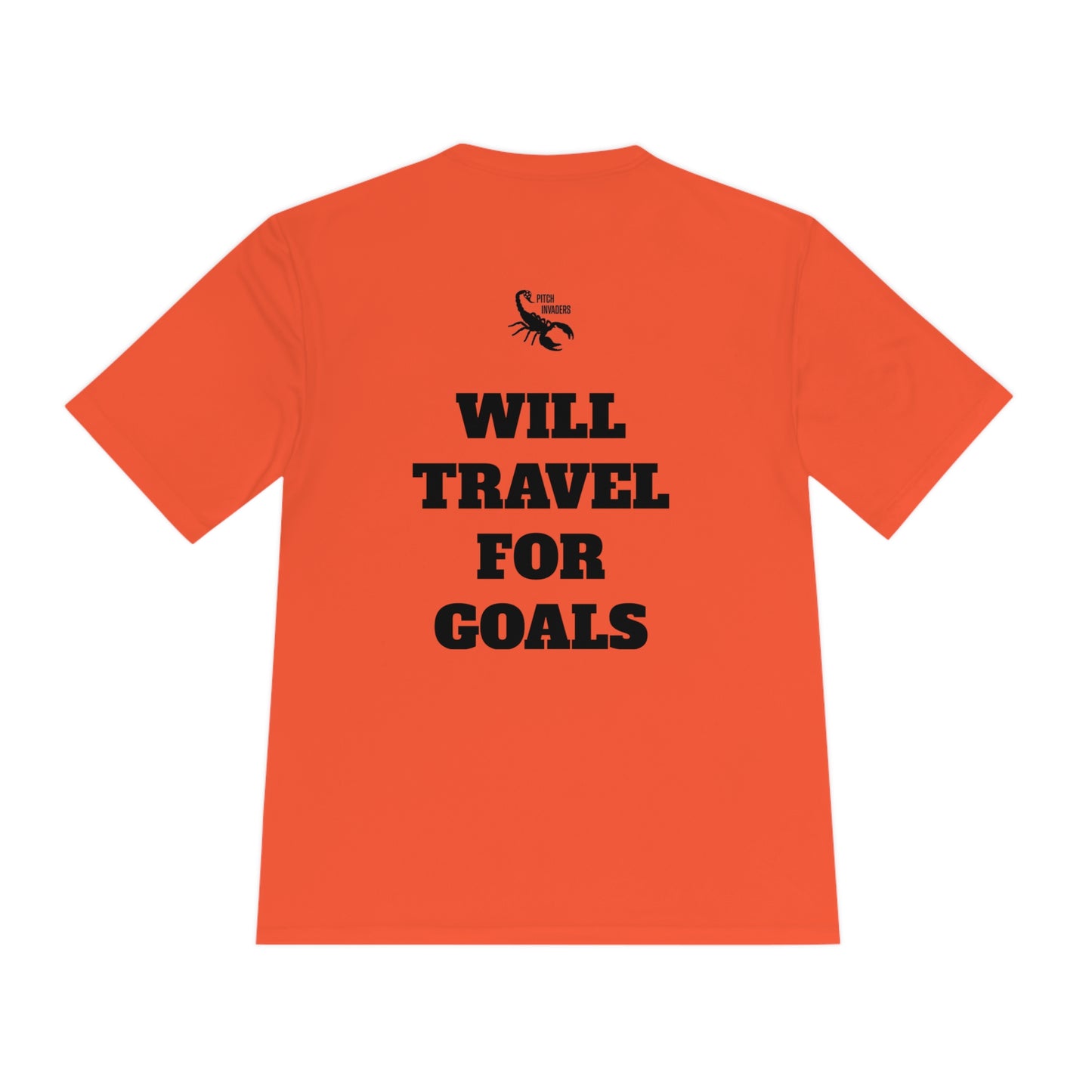 WILL TRAVEL FOR GOALS Athletic T-Shirt (Unisex)