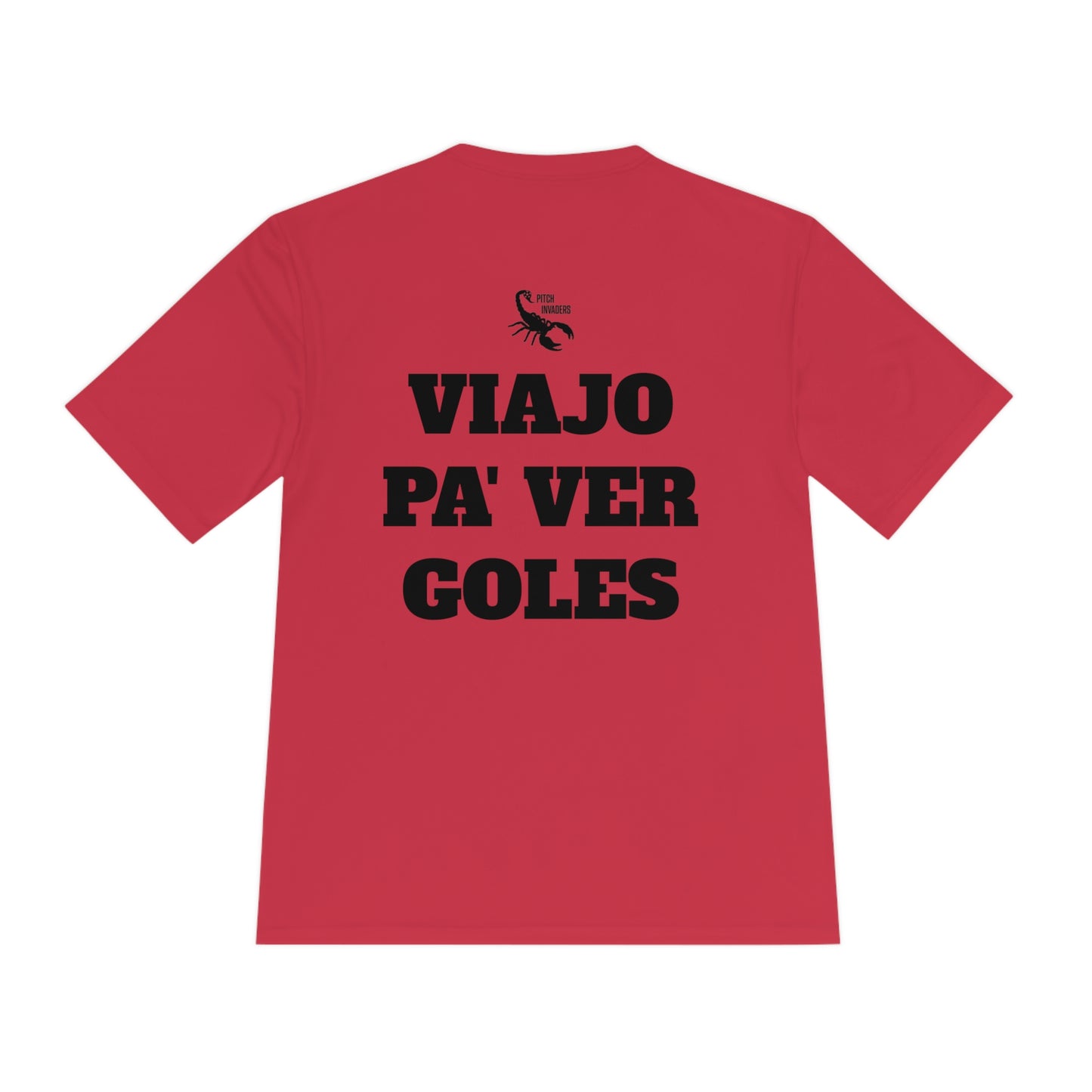 VIAJO PA' VER GOLES Athletic T-Shirt (Unisex)