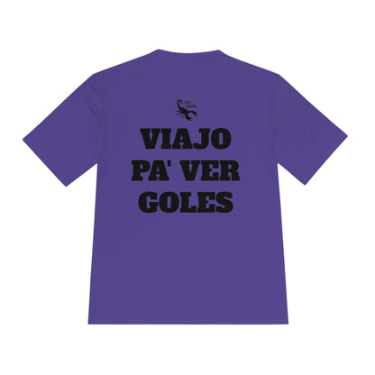 VIAJO PA' VER GOLES Athletic T-Shirt (Unisex)