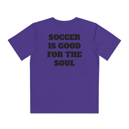 SOCCER IS GOOD FOR THE SOUL Youth Athletic T-Shirt (Unisex)