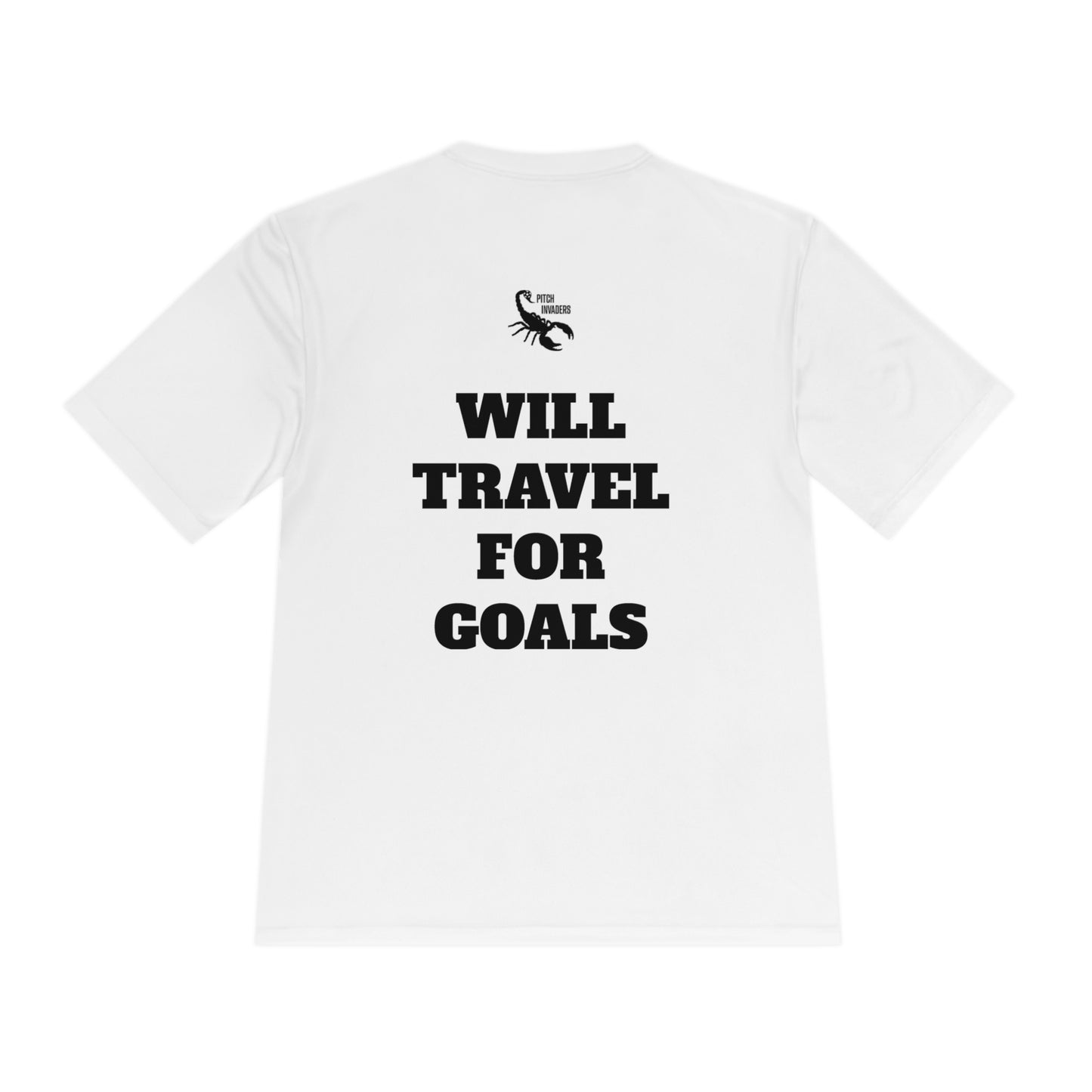 WILL TRAVEL FOR GOALS Athletic T-Shirt (Unisex)