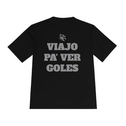 VIAJO PA' VER GOLES Athletic T-Shirt (Unisex)