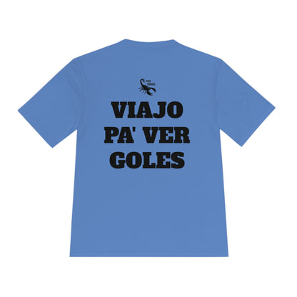 VIAJO PA' VER GOLES Athletic T-Shirt (Unisex)