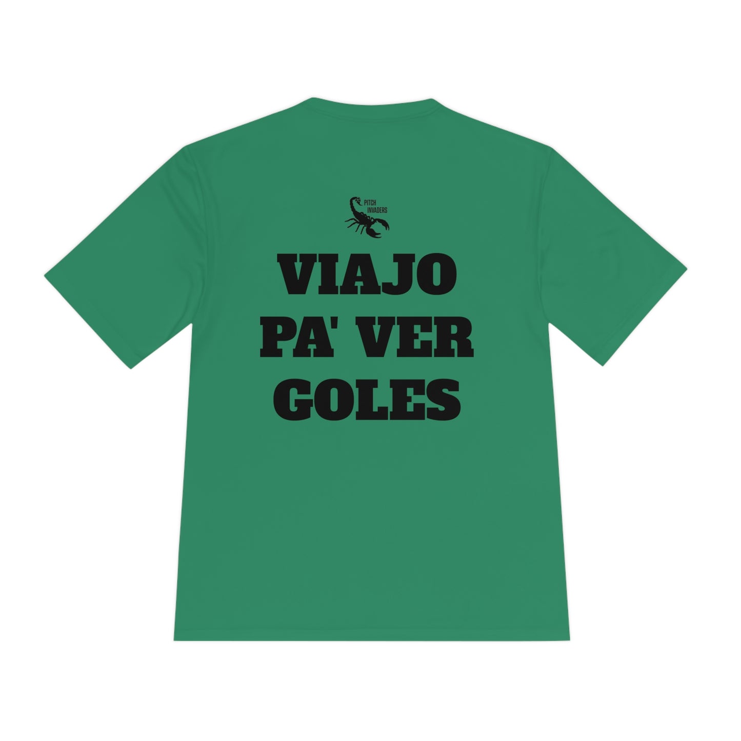 VIAJO PA' VER GOLES Athletic T-Shirt (Unisex)