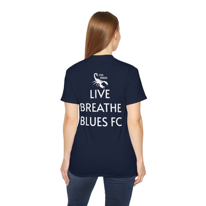 LIVE BREATHE BLUES FC Casual T-Shirt (Unisex)