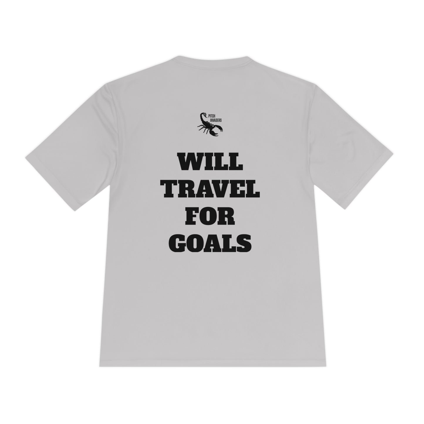 WILL TRAVEL FOR GOALS Athletic T-Shirt (Unisex)