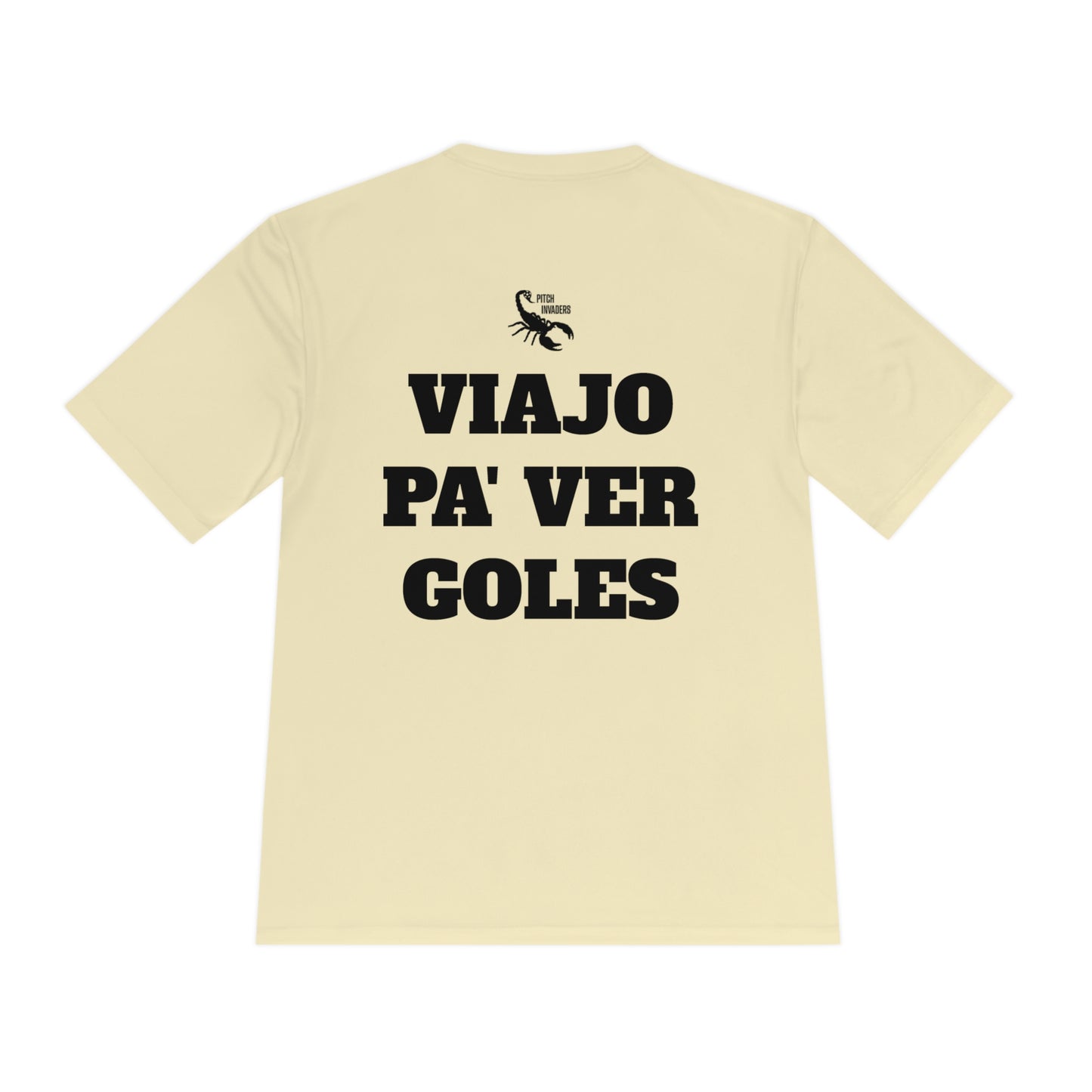 VIAJO PA' VER GOLES Athletic T-Shirt (Unisex)