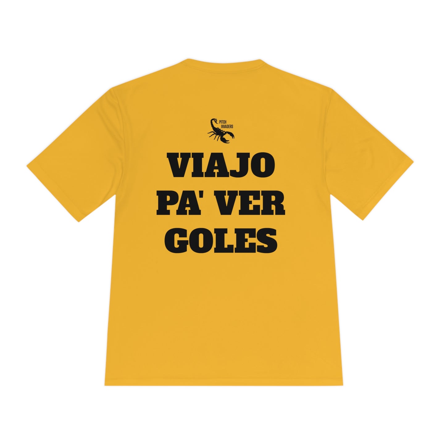 VIAJO PA' VER GOLES Athletic T-Shirt (Unisex)