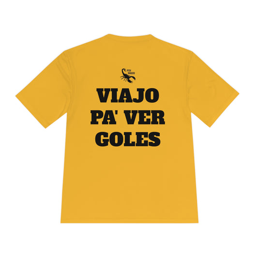 VIAJO PA' VER GOLES Athletic T-Shirt (Unisex)