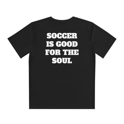 SOCCER IS GOOD FOR THE SOUL Youth Athletic T-Shirt (Unisex)