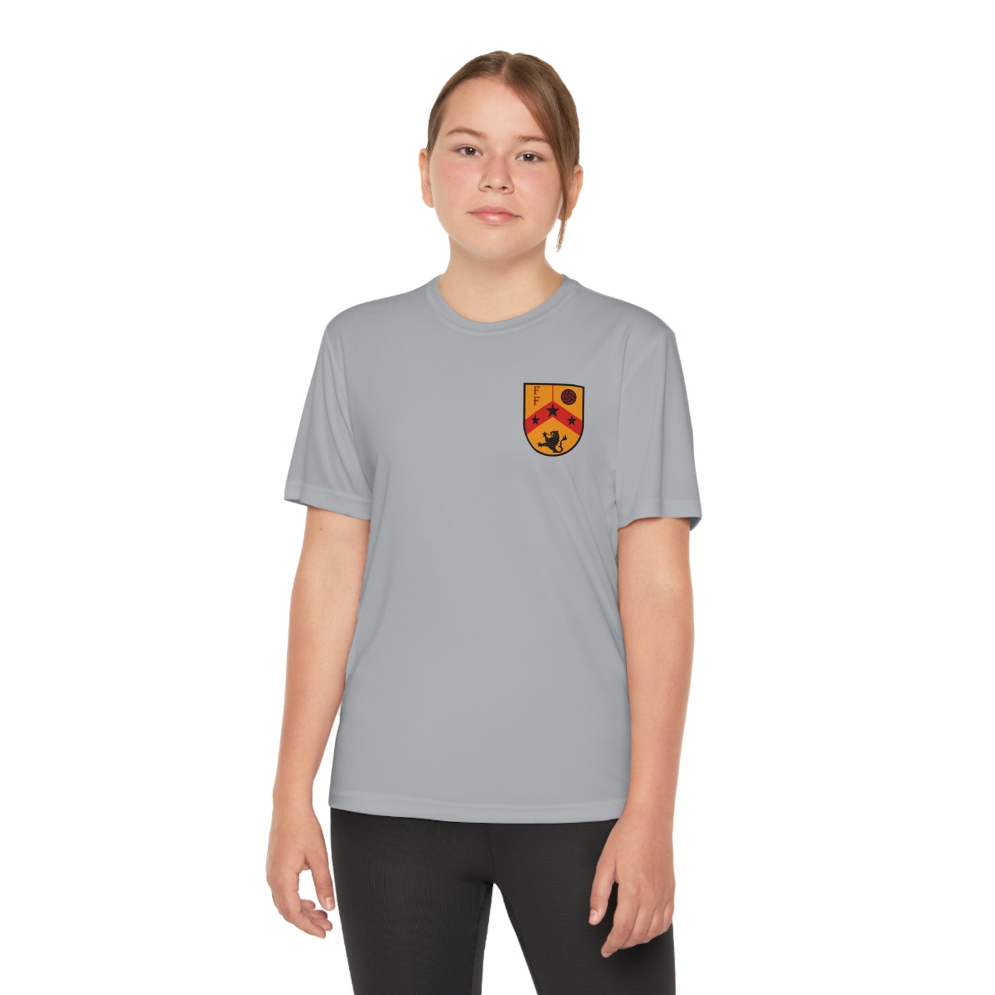 FEAR FIERCE LIONS Youth Athletic T-Shirt (Unisex)