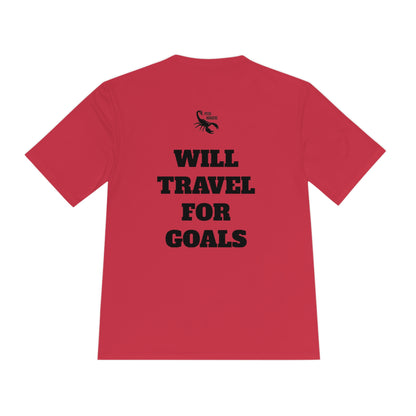 WILL TRAVEL FOR GOALS Athletic T-Shirt (Unisex)