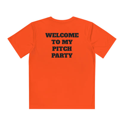 WELCOME TO MY PITCH PARTY Youth Athletic T-Shirt (Unisex)