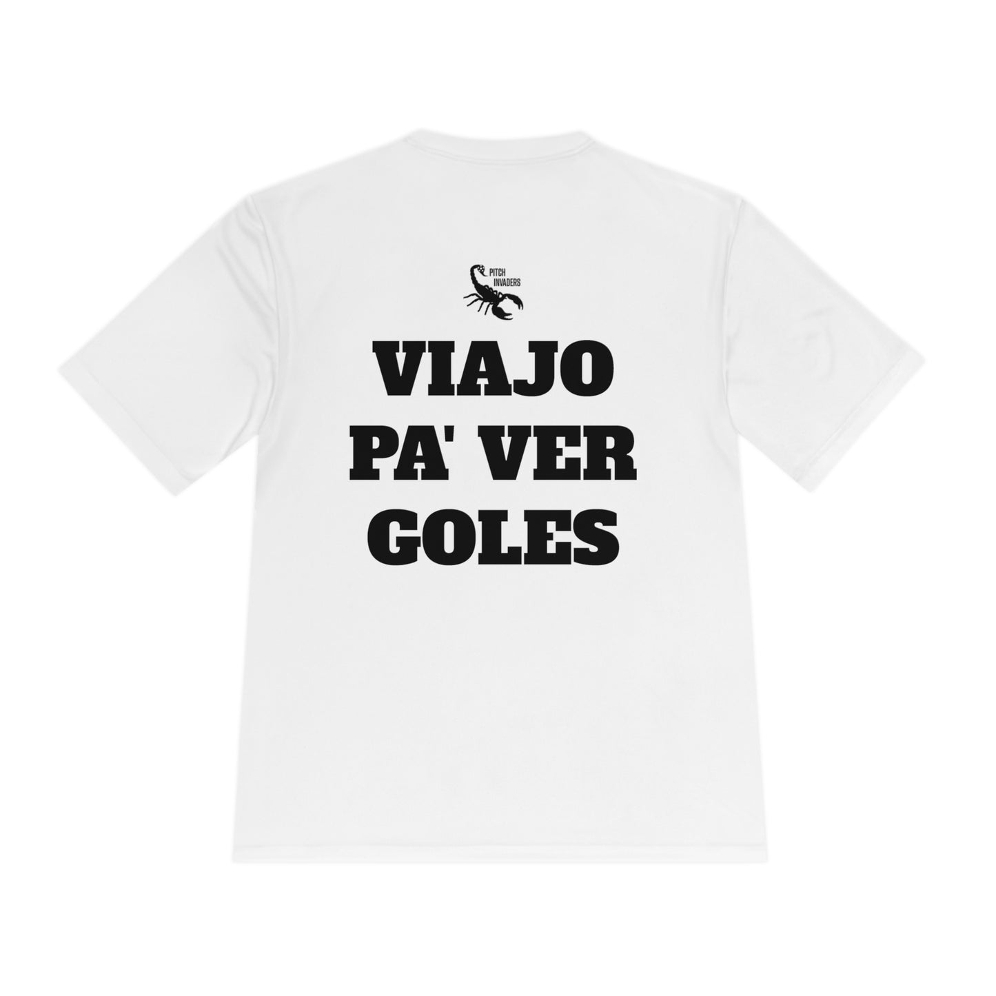 VIAJO PA' VER GOLES Athletic T-Shirt (Unisex)