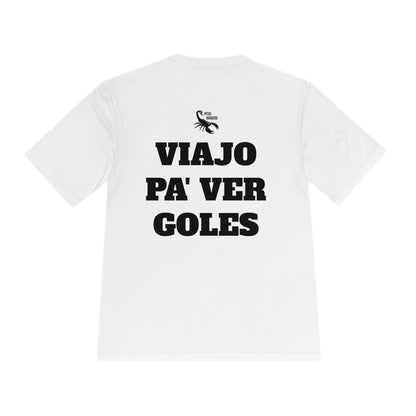 VIAJO PA' VER GOLES Athletic T-Shirt (Unisex)