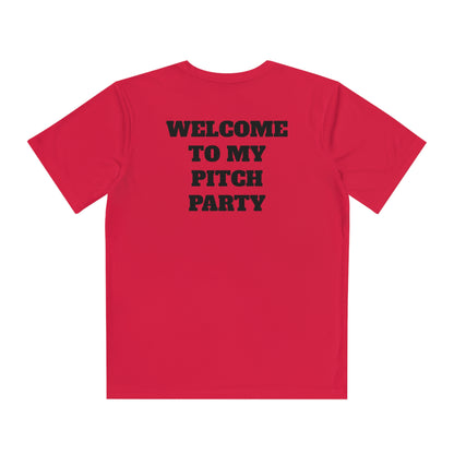 WELCOME TO MY PITCH PARTY Youth Athletic T-Shirt (Unisex)