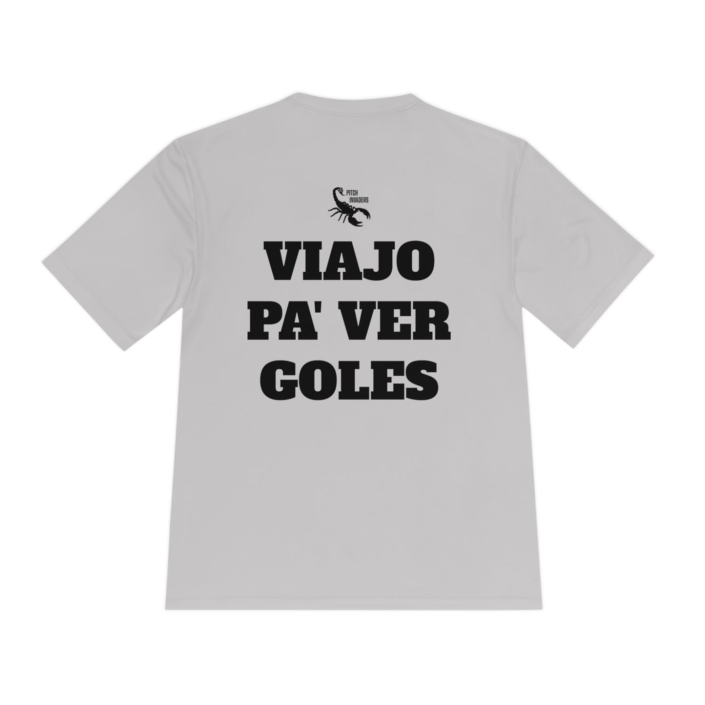 VIAJO PA' VER GOLES Athletic T-Shirt (Unisex)