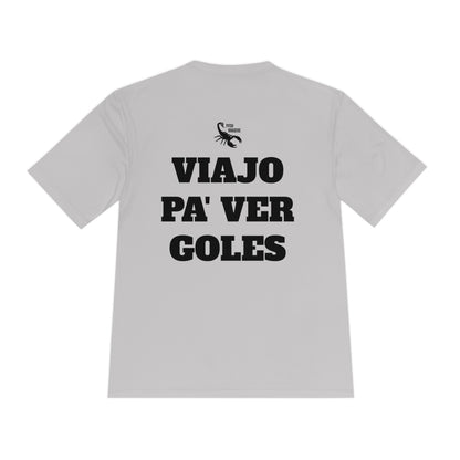 VIAJO PA' VER GOLES Athletic T-Shirt (Unisex)