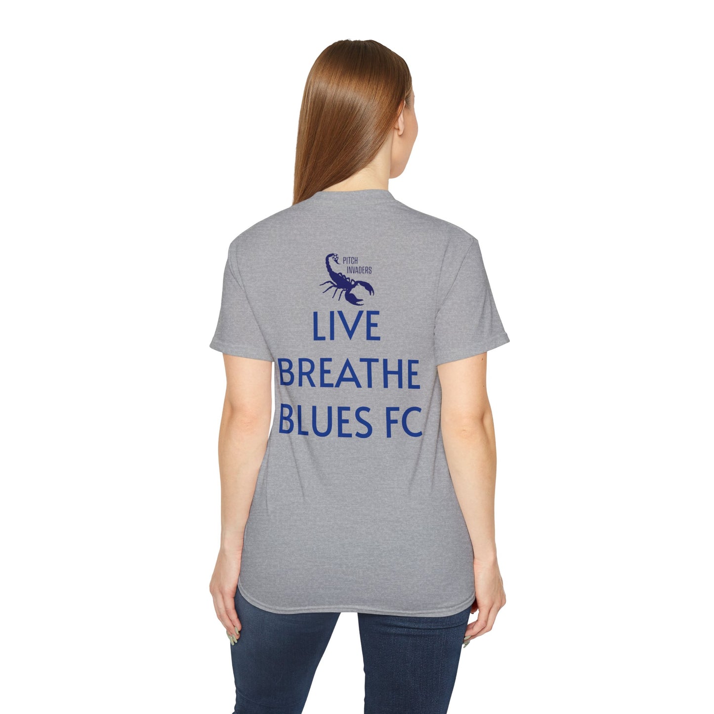 LIVE BREATHE BLUES FC Casual T-Shirt (Unisex)