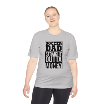 SOCCER DAD STRAIGHT OUTTA MONEY Athletic T-Shirt (Unisex)