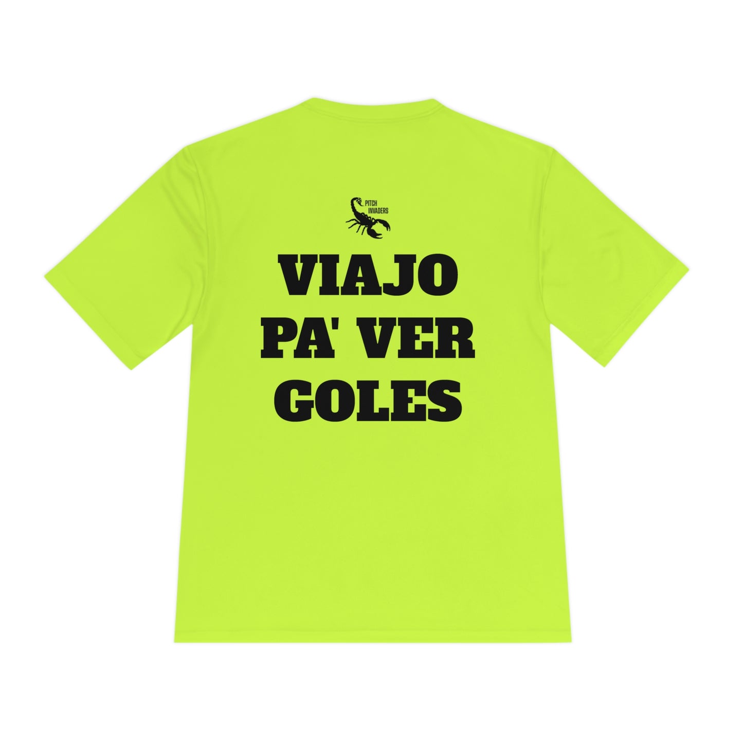 VIAJO PA' VER GOLES Athletic T-Shirt (Unisex)