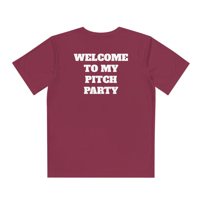 WELCOME TO MY PITCH PARTY Youth Athletic T-Shirt (Unisex)