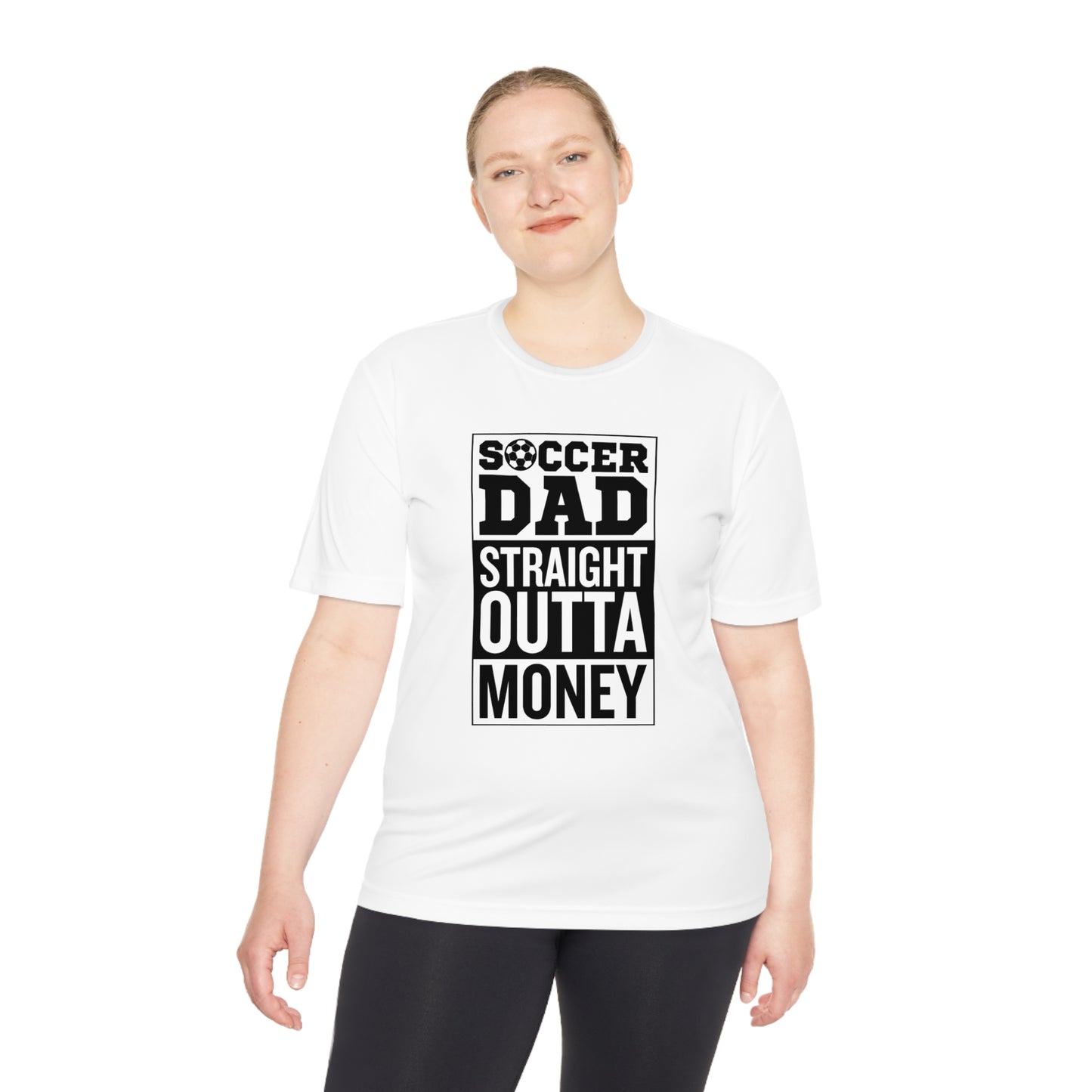 SOCCER DAD STRAIGHT OUTTA MONEY Athletic T-Shirt (Unisex)