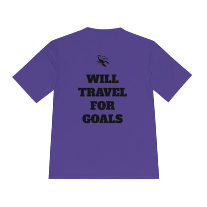 WILL TRAVEL FOR GOALS Athletic T-Shirt (Unisex)