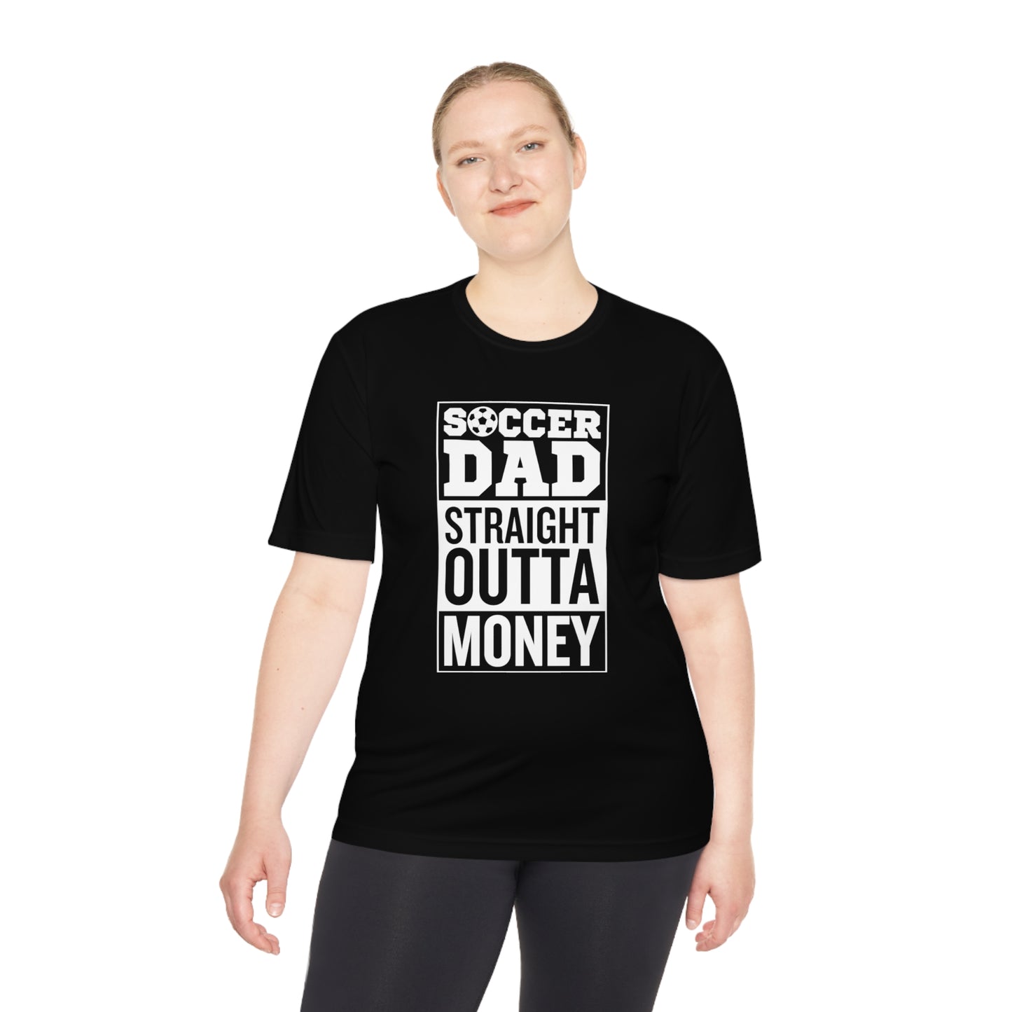 SOCCER DAD STRAIGHT OUTTA MONEY Athletic T-Shirt (Unisex)