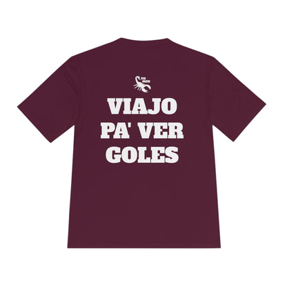 VIAJO PA' VER GOLES Athletic T-Shirt (Unisex)