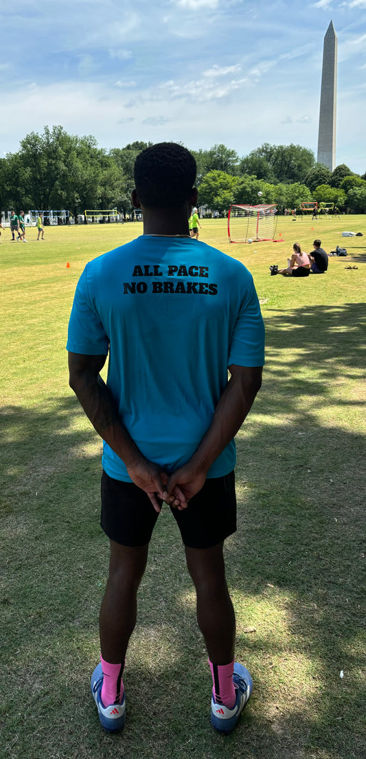 ALL PACE NO BRAKES Athletic T-Shirt (Unisex)