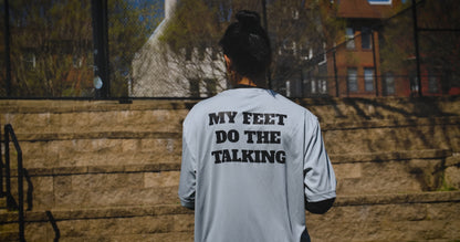 MY FEET DO THE TALKING Athletic T-Shirt (Unisex)