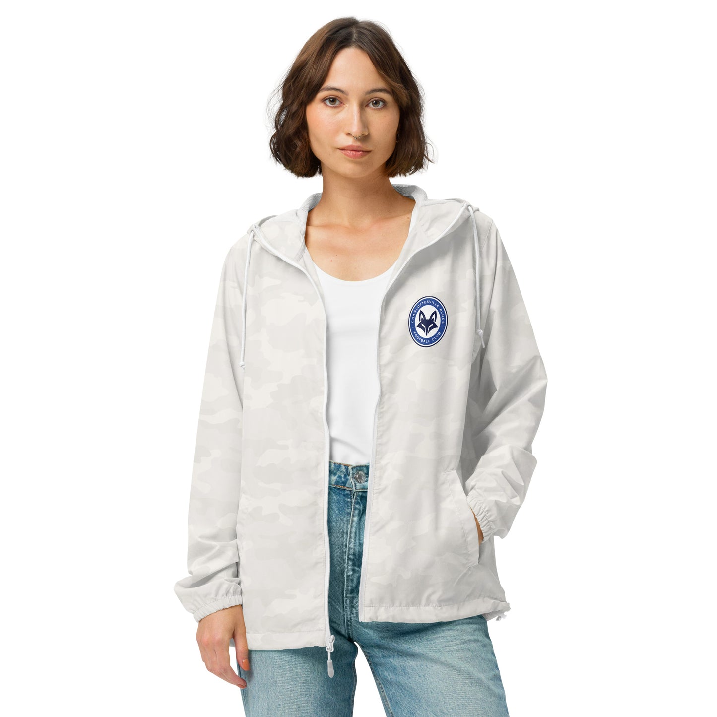 Blues FC White Camo Windbreaker (Unisex)